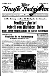 Wiener neueste Nachrichten 19390303 Seite: 1