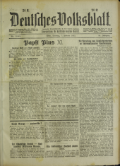 Deutsches Volksblatt 19220207 Seite: 1