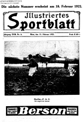 Illustriertes (Österreichisches) Sportblatt 19220211 Seite: 1