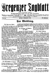 Bregenzer/Vorarlberger Tagblatt 19140904 Seite: 1