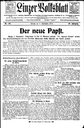 Linzer Volksblatt 19140904 Seite: 1