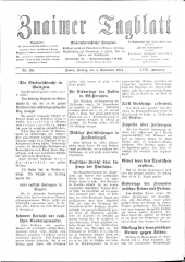 Znaimer Tagblatt 19140904 Seite: 1