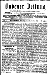 Badener Zeitung 19140905 Seite: 1