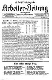 Christlich-soziale Arbeiter-Zeitung 19140905 Seite: 1