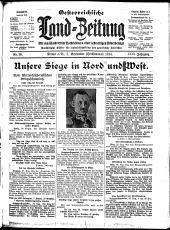 Österreichische Land-Zeitung 19140905 Seite: 1