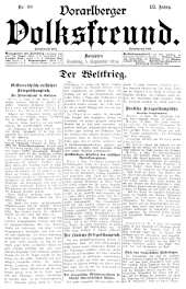 Vorarlberger Volksfreund 19140905 Seite: 1