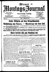 Wiener Montags-Journal 19140907 Seite: 1