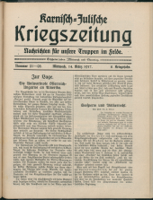 Karnisch-Julische Kriegszeitung