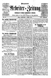 Arbeiter Zeitung 19170308 Seite: 1