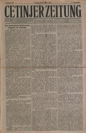Cetinjer Zeitung 19170308 Seite: 1