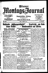 Wiener Montags-Journal 19170312 Seite: 1