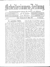 Arbeiterinnen Zeitung 19170313 Seite: 1