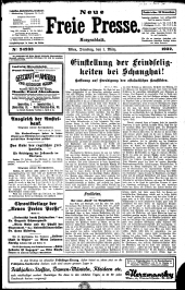 Neue Freie Presse 19320301 Seite: 1