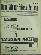 Neue Wiener Friseur-Zeitung 19320301 Seite: 1