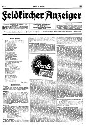 Feldkircher Anzeiger 19380226 Seite: 1