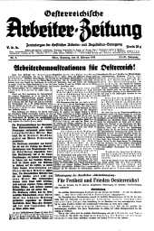 Österreichische Arbeiter-Zeitung 19380226 Seite: 1