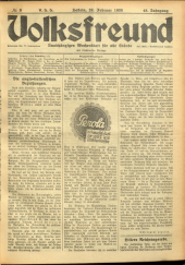 Volksfreund 19380226 Seite: 1