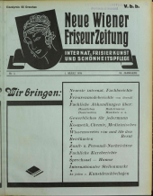 Neue Wiener Friseur-Zeitung 19380301 Seite: 1