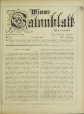 Wiener Salonblatt 18840518 Seite: 1