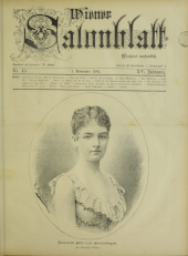 Wiener Salonblatt 18841101 Seite: 1