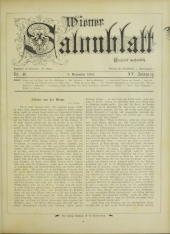 Wiener Salonblatt 18841109 Seite: 1