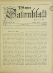 Wiener Salonblatt 18841116 Seite: 1