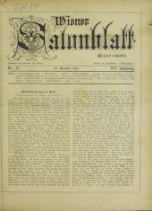 Wiener Salonblatt 18841228 Seite: 1