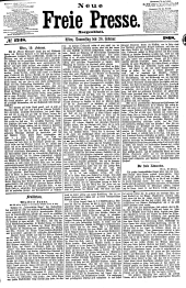 Neue Freie Presse 18680220 Seite: 1