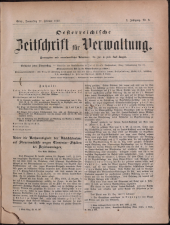 Österreichische Zeitschrift für Verwaltung 18680227 Seite: 1