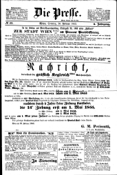 Die Presse 18530220 Seite: 1