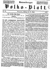 Vorarlberger Volksblatt 18790425 Seite: 1