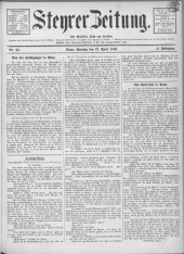 Steyrer Zeitung 18790427 Seite: 1