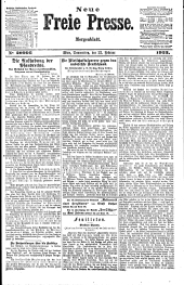 Neue Freie Presse 19230222 Seite: 1