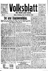 Volksblatt für Stadt und Land