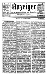 Bludenzer Anzeiger 19230217 Seite: 1