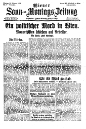 Wiener Sonn- und Montags-Zeitung 19230219 Seite: 1