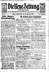 Die neue Zeitung 19230222 Seite: 1