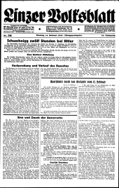 Linzer Volksblatt 19380214 Seite: 1