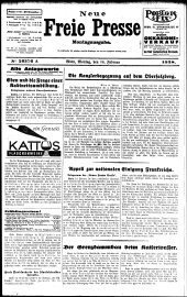 Neue Freie Presse 19380214 Seite: 1