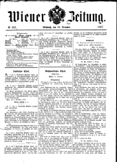 Wiener Zeitung 18771212 Seite: 1