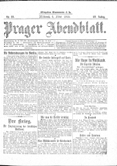 Prager Abendblatt 19180206 Seite: 1