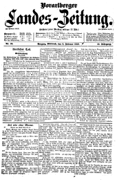 Vorarlberger Landes-Zeitung 19180206 Seite: 1