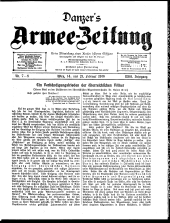 Danzers Armee-Zeitung 19180207 Seite: 1