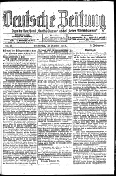 Deutsche Zeitung 19180210 Seite: 1