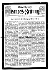 Vorarlberger Landes-Zeitung 18890204 Seite: 1