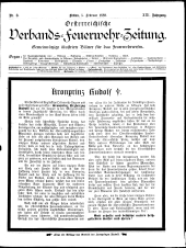 Österreichische Verbands-Feuerwehr-Zeitung 18890205 Seite: 1