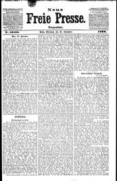 Neue Freie Presse 18921130 Seite: 1