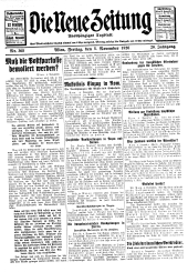 Die neue Zeitung 19261105 Seite: 1