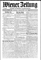 Wiener Zeitung 19261104 Seite: 1