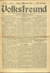 Volksfreund 19261106 Seite: 1